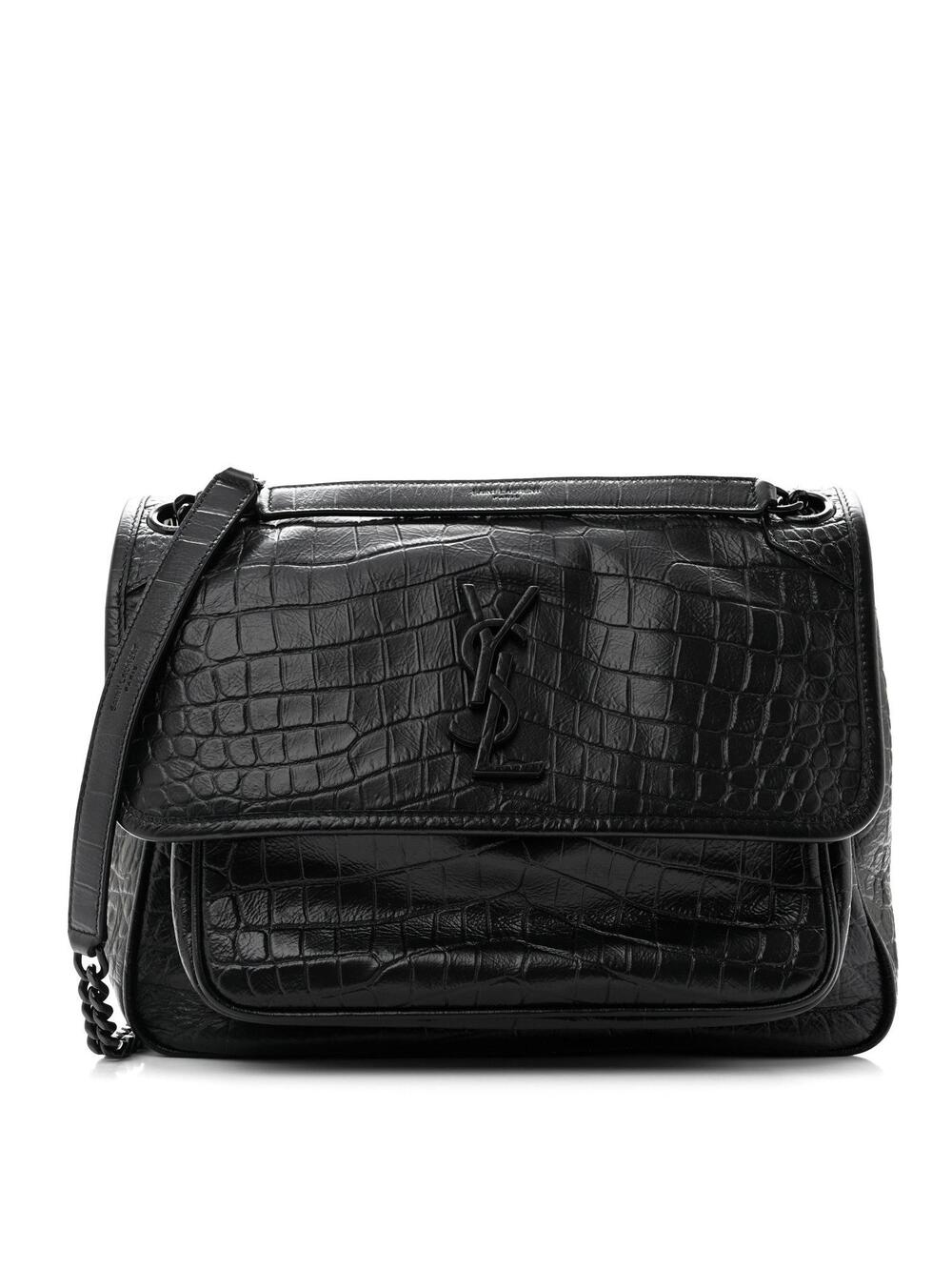 Saint Laurent Nubuck Crocodile Embossed #365951S13B